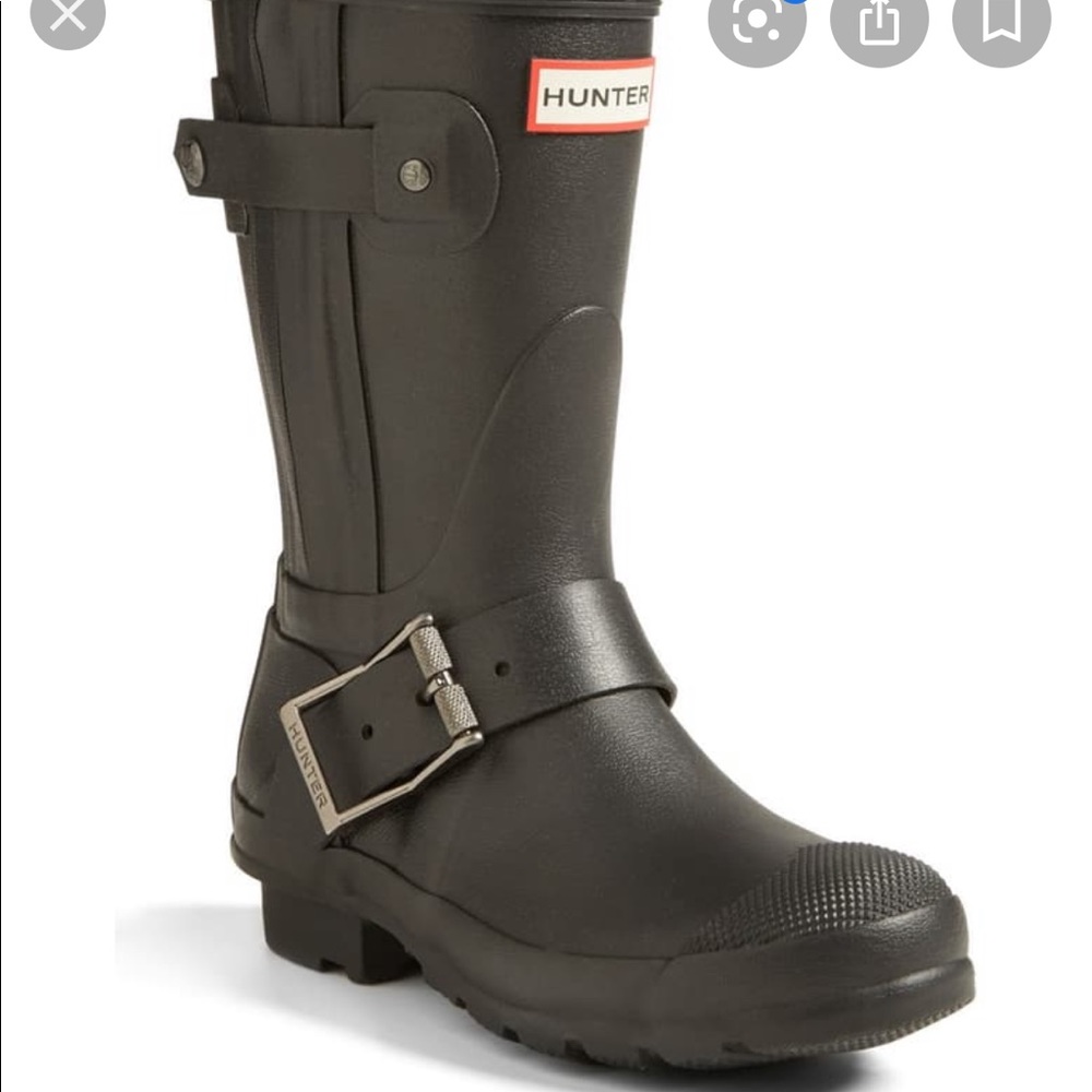 hunter “short moto” rain boots